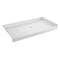 Aqua Eden VTSB60326C 60" x 32" Anti-Skid Single Threshold Shower Base with Center Drain Hole, White VTSB60326C - alternate 1
